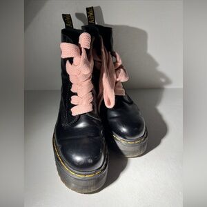 Dr. Martens Molly Black Buttero Leather Platform Boots -S UK 8 / US 10 L / EU 42